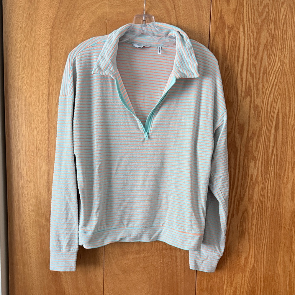 Peloton Terry Cloth Half Zip Long Sleeve - Large